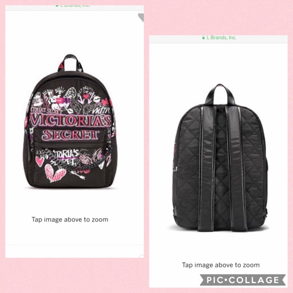 Vs Backpack Black Graffiti travel tote BACKPACK graffiti 2018 fashion show RARE - Picture 13 of 16